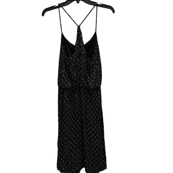 LOFT Black w/ White Circles Spaghetti Strap Dress, Size Small - Picture 4 of 4